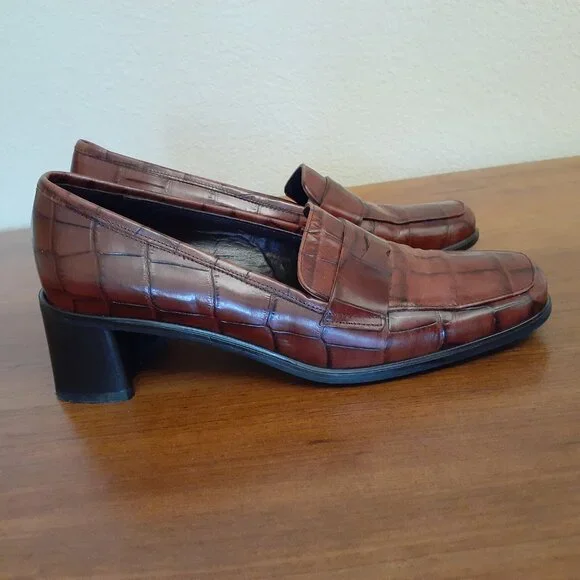 Sesto Meucci Penny Loafer Heels - Picture 9 of 12